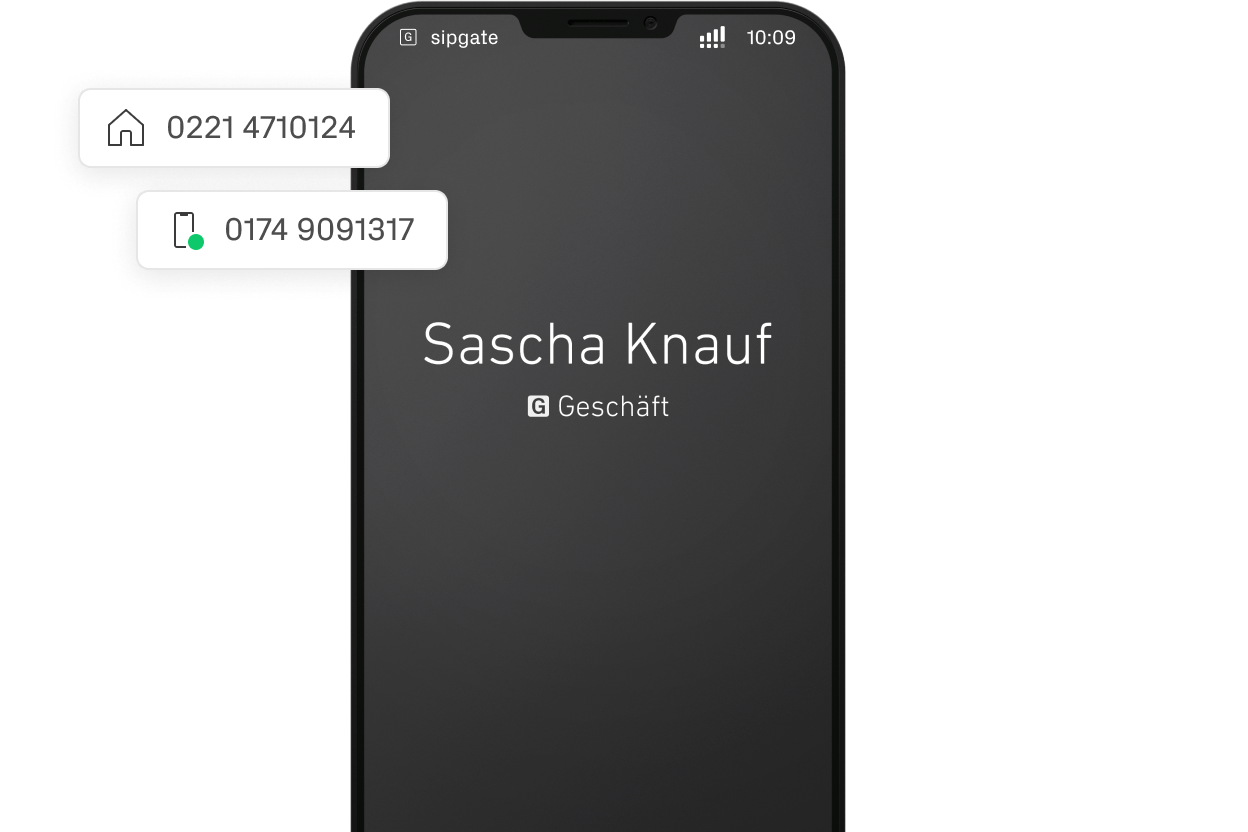 Eingehende Anrufe auf dem Smartphone mit entsprechender Weiterleitung