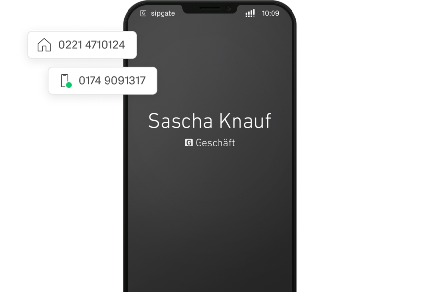 Eingehende Anrufe auf dem Smartphone mit entsprechender Weiterleitung